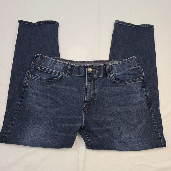 Lee Extreme Motion Athletic Fit Men’s Jeans 38x29 Tapered Leg Denim Blue - Picture 10 of 11